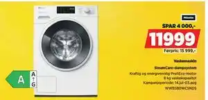 POWER Vaskemaskin, NOK 11999 tilbud
