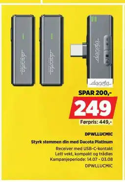 POWER DPWLLUCMIC, NOK 249 tilbud