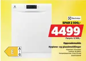 POWER Oppvaskmaskin, NOK 4499 tilbud