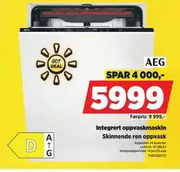 POWER Integrert oppvaskmaskin, NOK 5999 tilbud