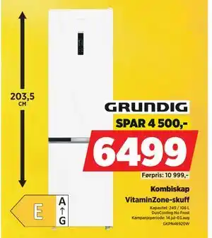 POWER Kombiskap, NOK 6499 tilbud