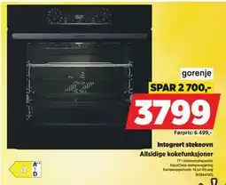 POWER Integrert stekeovn, NOK 3799 tilbud