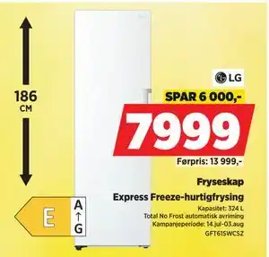 POWER Fryseskap, NOK 7999 tilbud