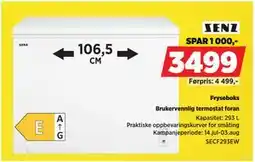 POWER Fryseboks, NOK 3499 tilbud