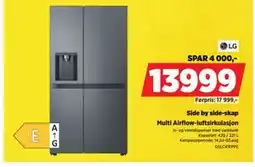 POWER Side by side-skap, NOK 13999 tilbud