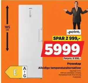 POWER Fryseskap, NOK 5999 tilbud