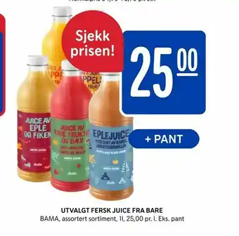Rema 1000 Utvalgt fersk juice fra bare tilbud