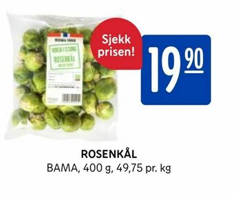Rema 1000 Rosenkål tilbud