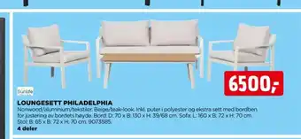 jem & fix LOUNGESETT PHILADELPHIA tilbud