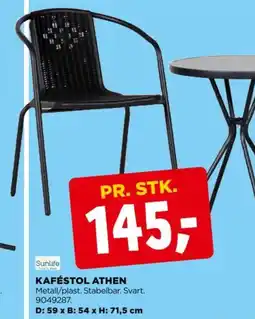 jem & fix KAFÉSTOL ATHEN tilbud