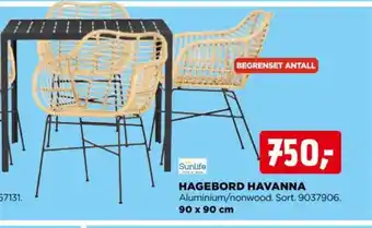 jem & fix HAGEBORD HAVANNA tilbud