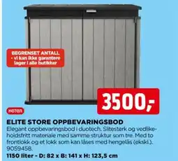 jem & fix ELITE STORE OPPBEVARINGSBOD tilbud