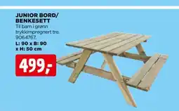 jem & fix JUNIOR BORD/ BENKESETT tilbud