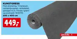 jem & fix KUNSTGRESS tilbud