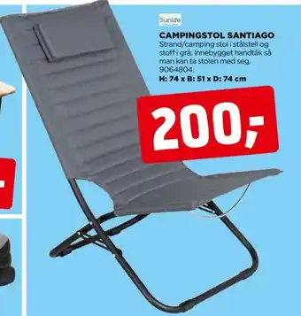 jem & fix CAMPINGSTOL SANTIAGO tilbud