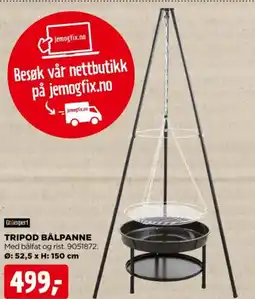jem & fix TRIPOD BÅLPANNE tilbud