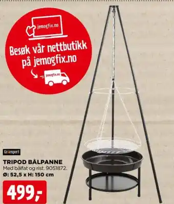 jem & fix TRIPOD BÅLPANNE tilbud