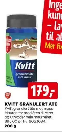 jem & fix KVITT GRANULERT ÅTE tilbud