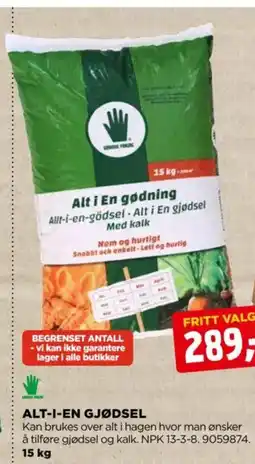 jem & fix ALT-I-EN GJØDSEL tilbud