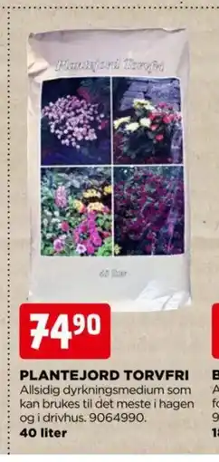 jem & fix PLANTEJORD TORVFRI tilbud