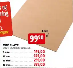 jem & fix MDF PLATE tilbud