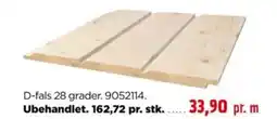 jem & fix D-fals 28 grader. 9052114. Ubehandlet. 162,72 pr. stk. tilbud
