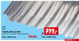 jem & fix TAKPLATE 0,8 MM tilbud