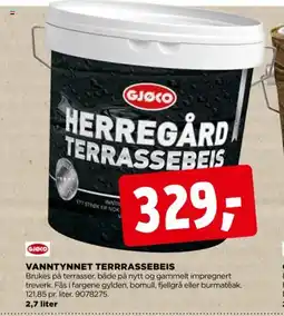 jem & fix VANNTYNNET TERRRASSEBEIS tilbud