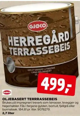 jem & fix OLJEBASERT TERRRASSEBEIS tilbud