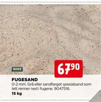jem & fix FUGESAND tilbud