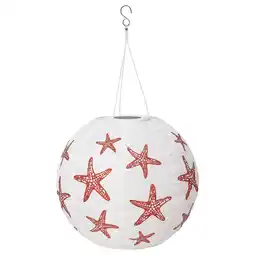 IKEA Solvinden led solcdr pendellampe, utendørs globe/rød stjerne, 30 cm tilbud