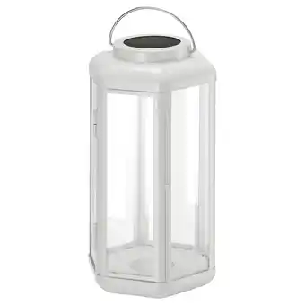 IKEA Solvinden led-bordlampe solcelledrevet, lykt/hvit, 28 cm tilbud