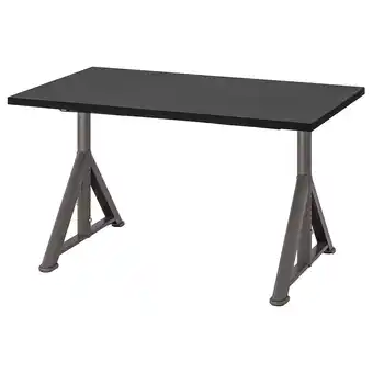 IKEA IdÅsen Skrivebord, svart/mørk grå, 120x70 cm tilbud
