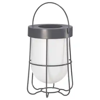 IKEA Solvinden Bordlampe, solcelledrevet/grå, 18 cm tilbud