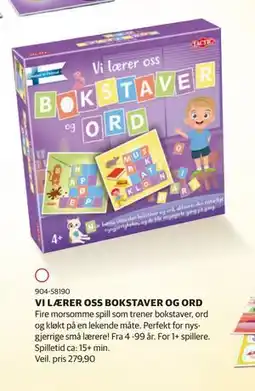 Lekia VI LÆRER OSS BOKSTAVER OG ORD, NOK 229.9 tilbud