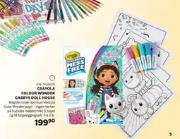 Lekia CRAYOLA COLOUR WONDER GABBYS DOLL HOUSE, NOK 199.9 tilbud