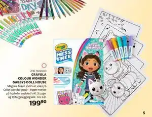 Lekia CRAYOLA COLOUR WONDER GABBYS DOLL HOUSE, NOK 199.9 tilbud