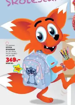 Lekia STITCH RYGGSEKK, NOK 349 tilbud