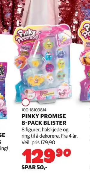 Lekia PINKY PROMISE 8-PACK BLISTER, NOK 129.9 tilbud