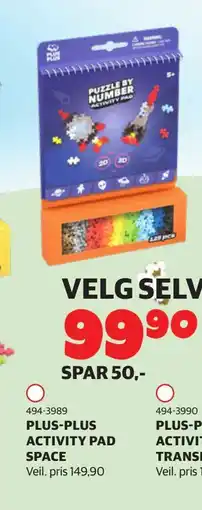 Lekia PLUS-PLUS ACTIVITY PAD SPACE, NOK 99.9 tilbud