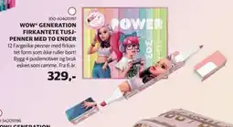 Lekia WOW GENERATION FIRKANTETE TUSJPENNER MED TO ENDER, NOK 329 tilbud