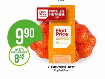 Kiwi Klementiner i nett tilbud