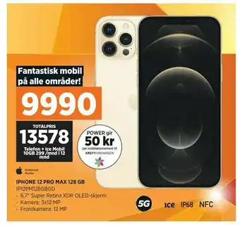 POWER Iphone 12 pro max 128 gb tilbud