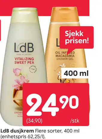 Rusta LdB dusjkrem Flere sorter tilbud