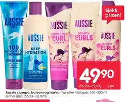 Rusta Aussie sjampo, balsam og hårkur tilbud