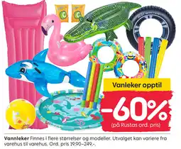 Rusta Vannleker tilbud