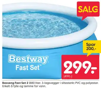 Rusta Basseng Fast Set 2 tilbud