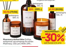 Rusta Pharmacy duftartikler Duftlys tilbud