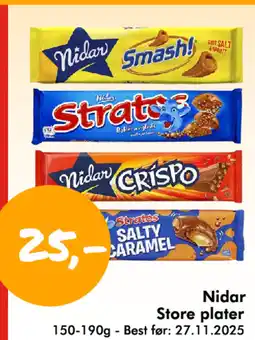 Havaristen Nidar Store plater tilbud
