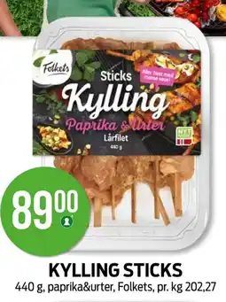 Kiwi KYLLING STICKS tilbud